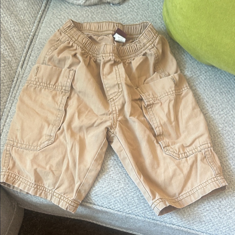 Tea Collection Tan Elastic Waist Shorts